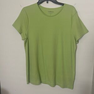 Croft & Barrow Light Green Short Sleeve Tee